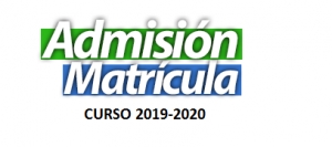 PLAZOS DE MATRICULACIÓN CURSO 2019-2020